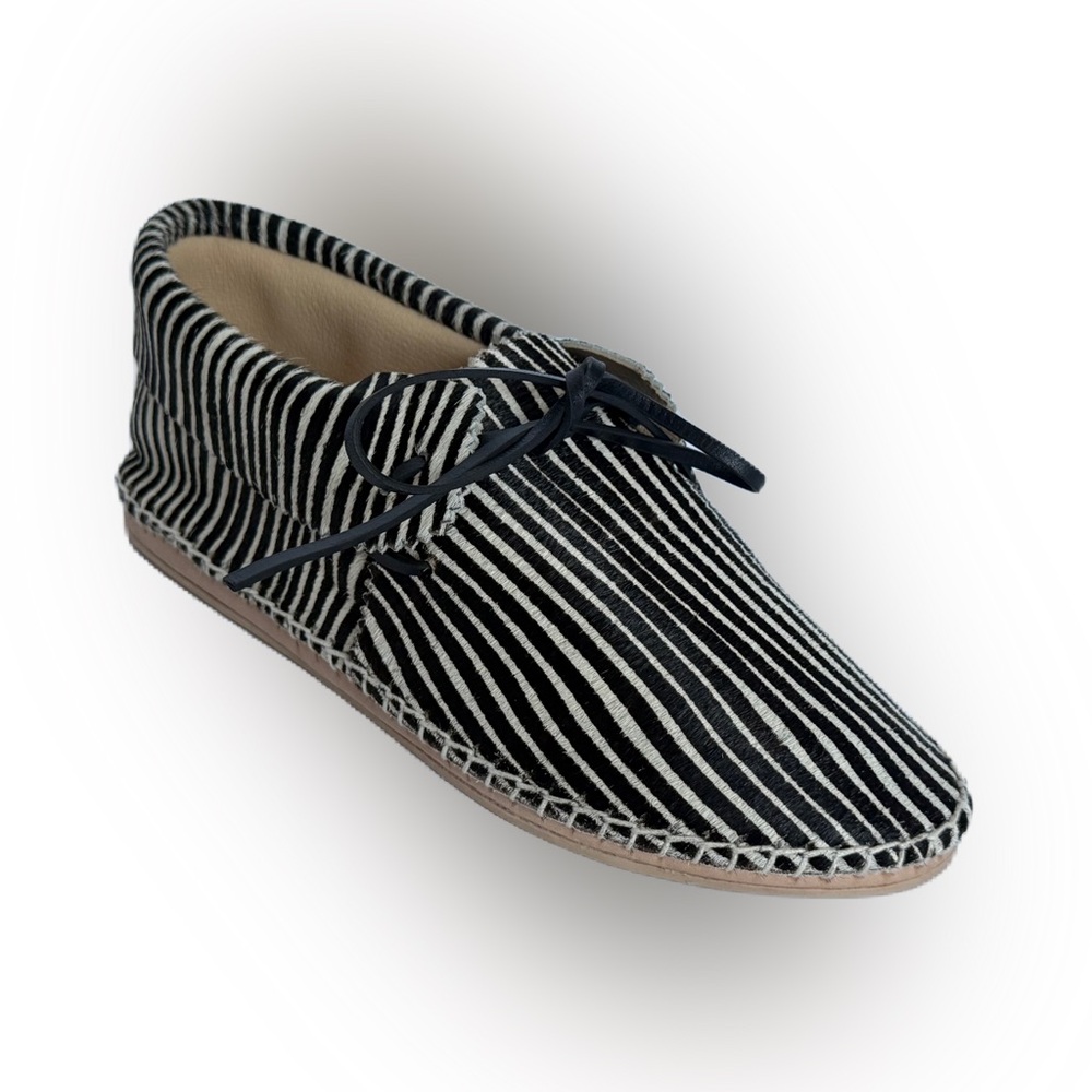 The Great Canyon Moccasin Size 9 Zebra NWB Haircalf